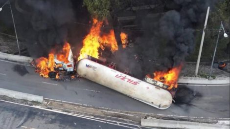 Explosión de camión de gas en Ciudad de México