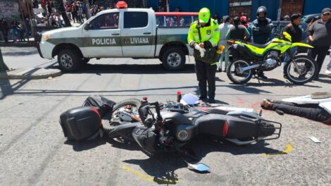 Accidente de delivery en La Paz