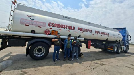 Intervienen camión cisterna con droga