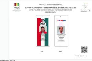 Impresión de papeletas para el balotaje