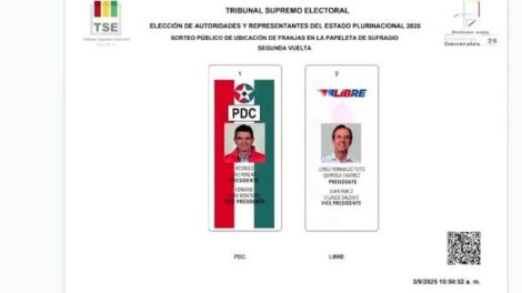 Impresión de papeletas para el balotaje