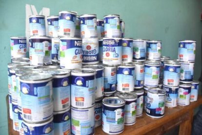 Leche evaporada falsificada decomisada por la Intendencia de La Paz