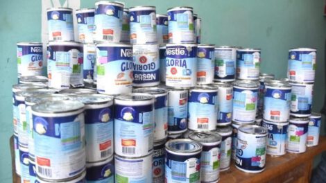 Leche evaporada falsificada decomisada por la Intendencia de La Paz