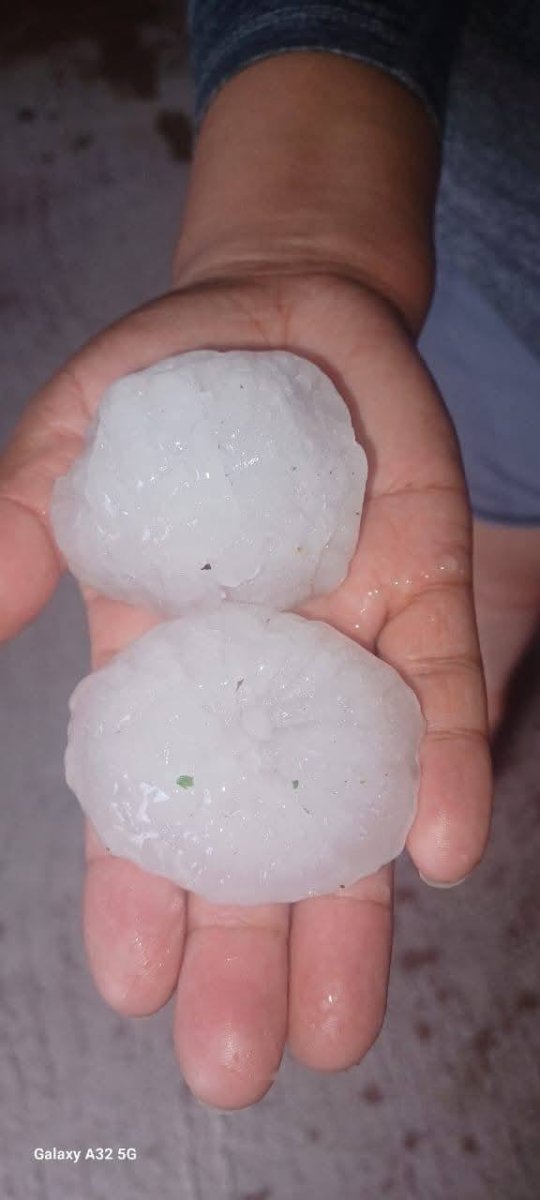Granizo del tamaño de un huevo azota Tarija