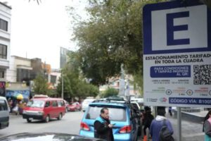 parqueo tarifado en La Paz