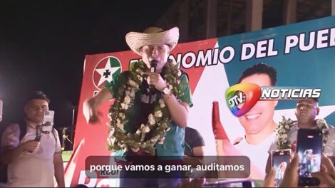 Agresión a periodistas durante acto de Edmand Lara