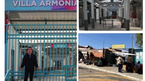 Mercado de Villa Armonía: inauguración fallida y comerciantes en la calle