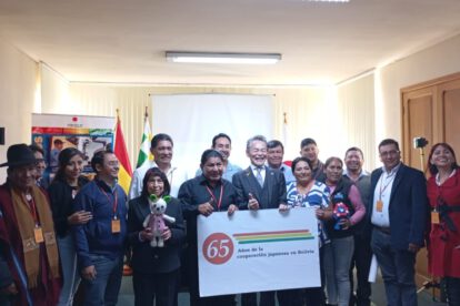 Japón impulsa proyectos comunitarios en Bolivia