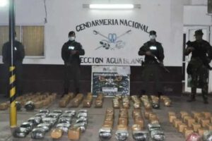 Incautación de marihuana en Aguas Blancas