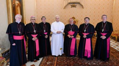 obispos de Bolivia con el Papa León XIV