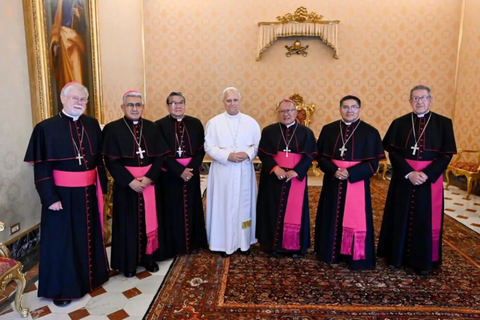 obispos de Bolivia con el Papa León XIV