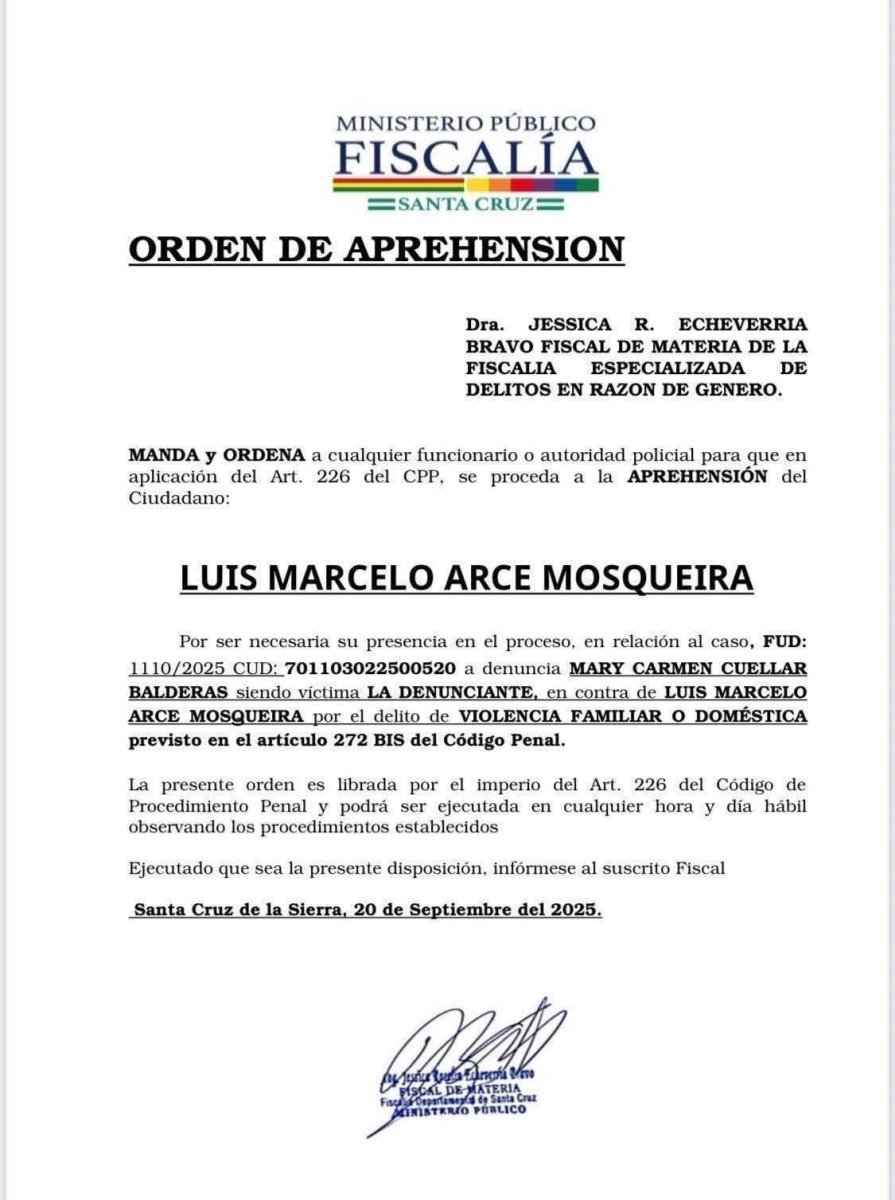 Orden de aprehensión contra hijo del Presidente