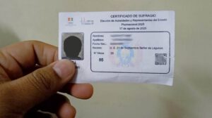 certificado de sufragio válido hasta el 19 de octubre
