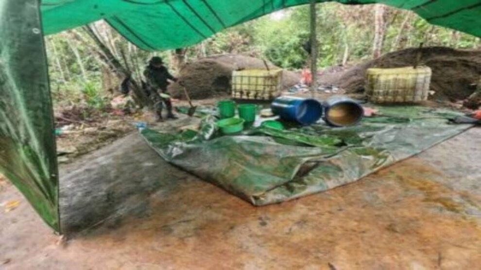 Laboratorio de cristalización de cocaína desmantelado en el Chapare