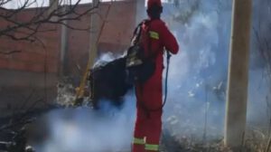 Cuerpo calcinado en incendio en Sacaba