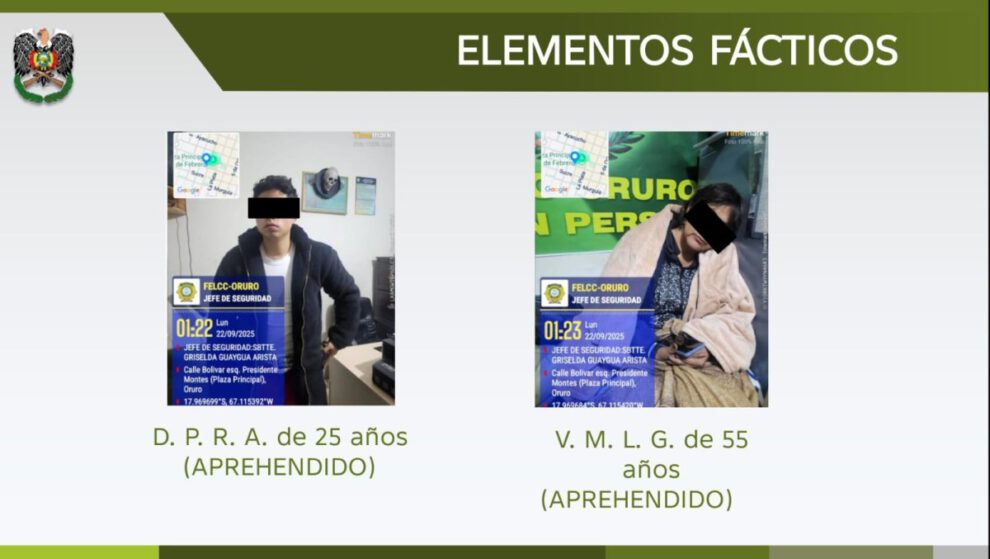 Aprehensión en fiesta escolar en Oruro