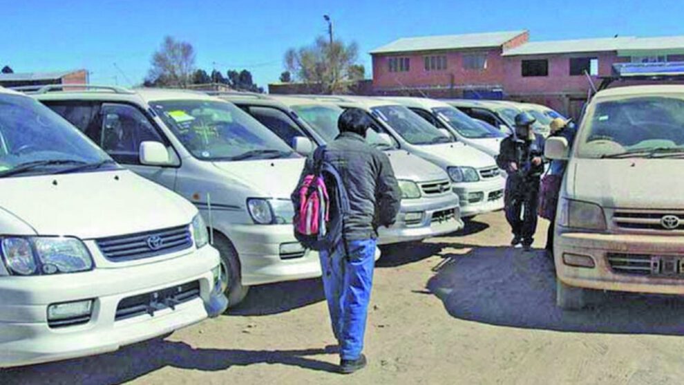 Regularización de vehículos indocumentados en Bolivia