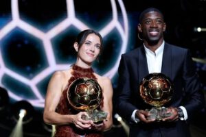 Balón de Oro 2025 con Ousmane Dembélé y Aitana Bonmatí