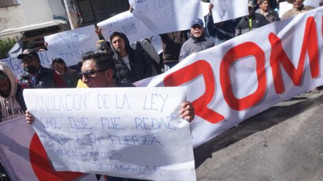 Protestas de trabajadores mineros en Viacha