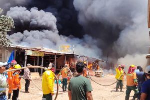Incendio en la feria de Ascensión de Guarayos