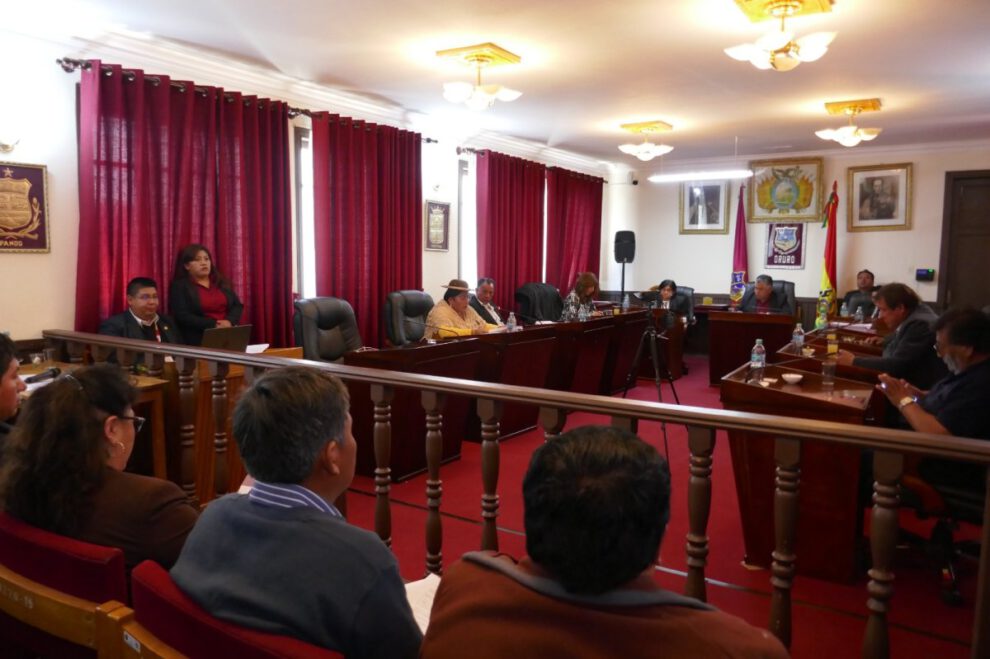 Rendición de cuentas del Concejo Municipal de Oruro