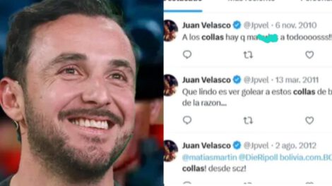 Juan Pablo Velasco en el centro de la polémica por tuits racistas