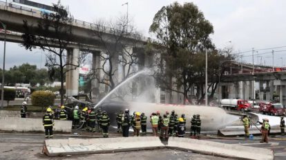 Explosión de camión de gas en México