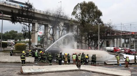Explosión de camión de gas en México