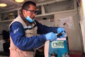 Calidad del combustible verificada por laboratorios móviles