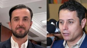 Candidatos vicepresidenciales Juan Pablo Velasco y Edmand Lara