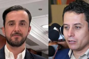 Candidatos vicepresidenciales Juan Pablo Velasco y Edmand Lara