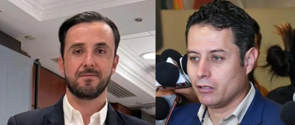 Candidatos vicepresidenciales Juan Pablo Velasco y Edmand Lara