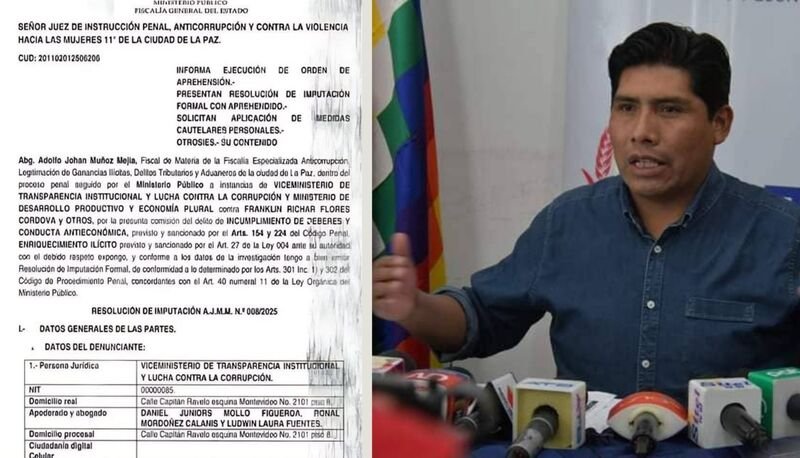 Imputación a Franklin Flores por irregularidades en Emapa