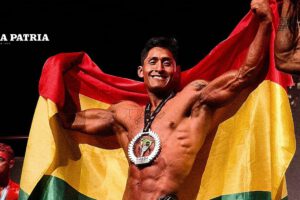 Javier Gutiérrez medalla de plata en el Sudamericano de Fisicoculturismo