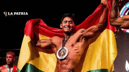 Javier Gutiérrez medalla de plata en el Sudamericano de Fisicoculturismo