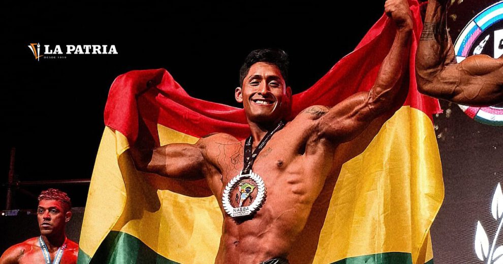 Javier Gutiérrez medalla de plata en el Sudamericano de Fisicoculturismo