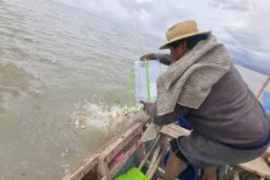 Ritual de los Urus del lago Poopó para pedir agua