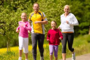 Ejercicio físico heredado de padres a hijos