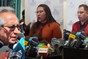 Debate vicepresidencial entre Juan Pablo Velasco y Edmand Lara