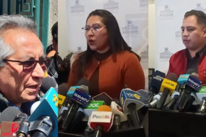Debate vicepresidencial entre Juan Pablo Velasco y Edmand Lara