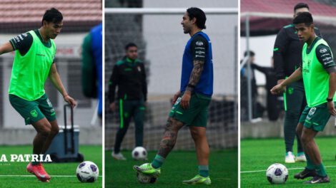 Selección Nacional de Bolivia durante el entrenamiento en Estambul