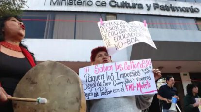 Cierre del Ministerio de Cultura en Ecuador