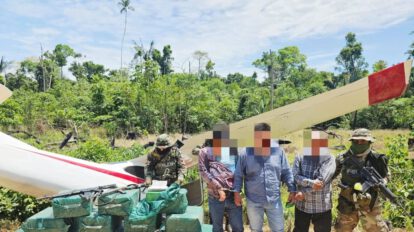 Incautación de droga y armas en Villa Tunari