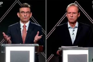 Debate presidencial entre Rodrigo Paz y Jorge Tuto Quiroga