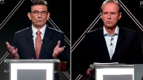 Debate presidencial entre Rodrigo Paz y Jorge Tuto Quiroga