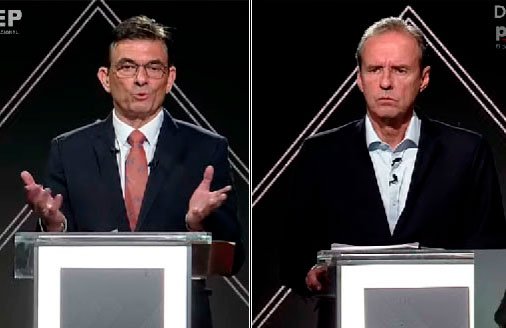 Debate presidencial entre Rodrigo Paz y Jorge Tuto Quiroga