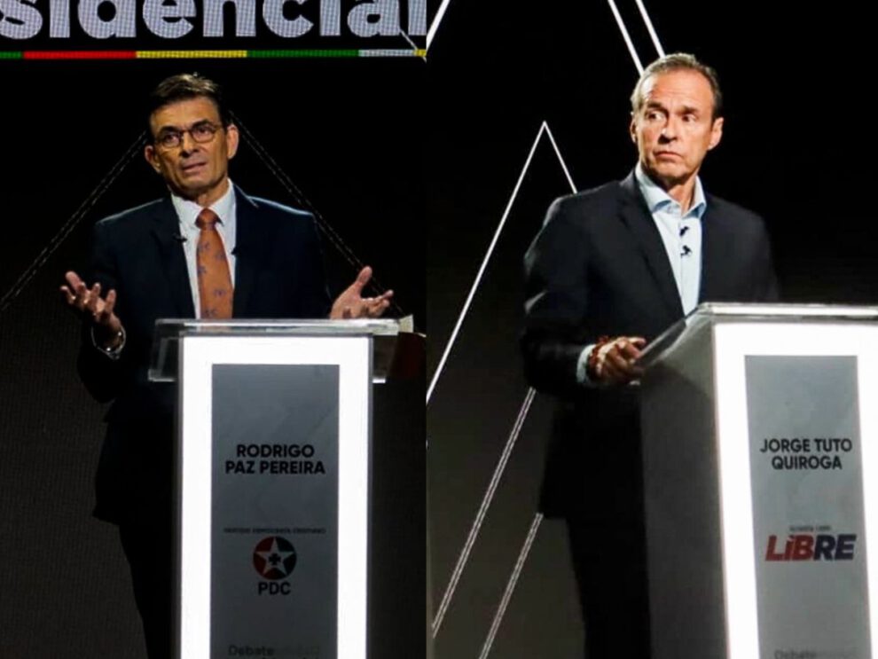 Debate presidencial Bolivia entre Rodrigo Paz y Jorge Quiroga