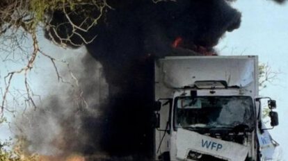 Convoy humanitario de la ONU bombardeado en Ucrania