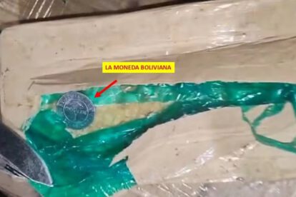 Incautación de droga en Brasil con moneda boliviana