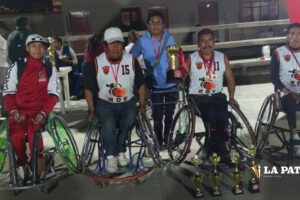baloncesto sobre silla de ruedas en Oruro
